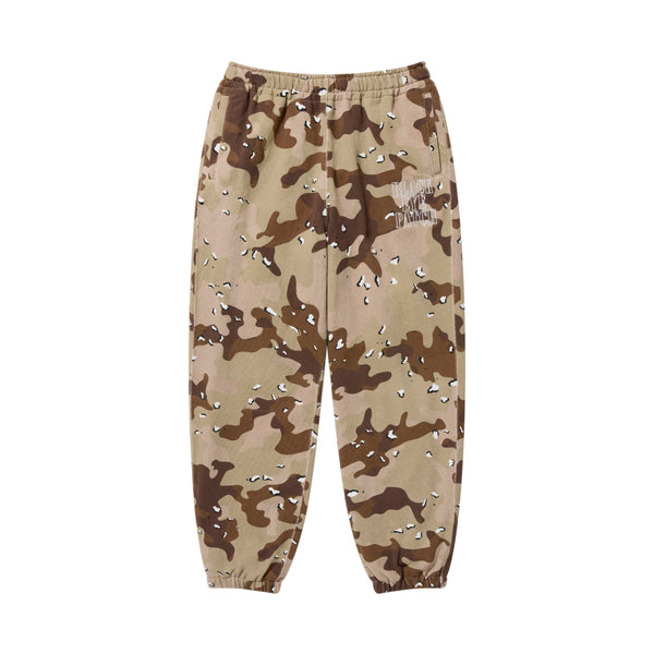 STENCIL LOGO EMBROIDERED SWEAT PANTS DESERT CAMO
