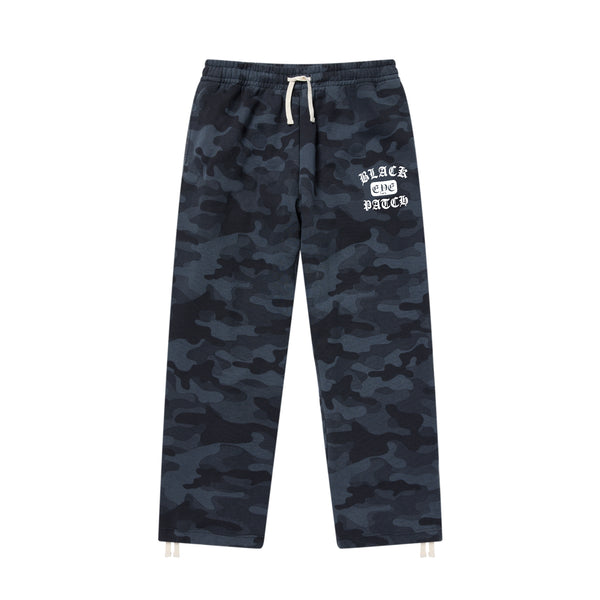 OE COLLEGE SWEAT PANTS BLACK CAMO