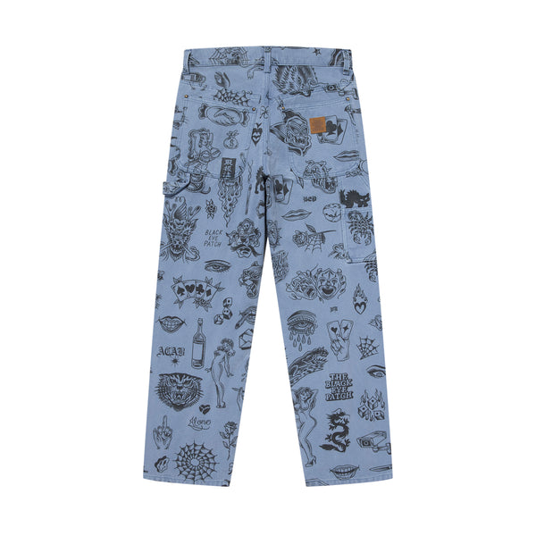 UE TATTOO FLASH DUCK PANTS LIGHT BLUE