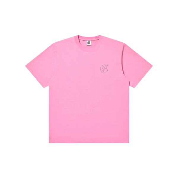 Rhinestone B Emblem Tee (Pink)
