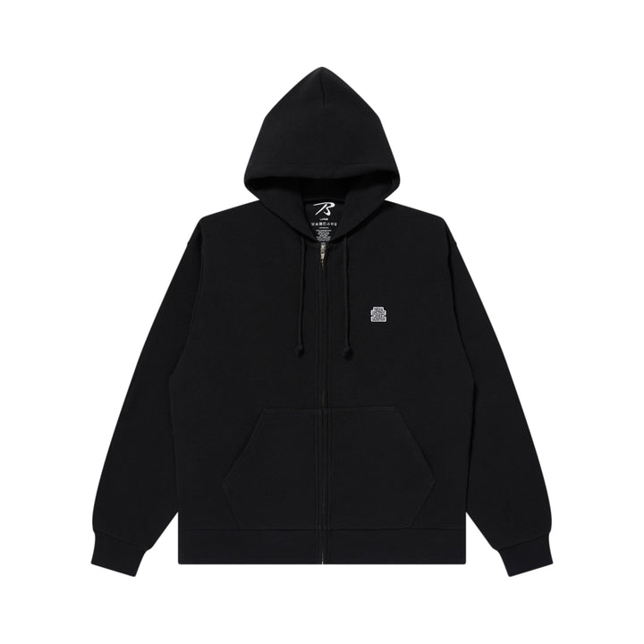 SMALL OG THERMAL ZIP HOODIE BLACK
