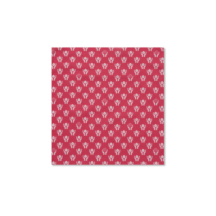 HWC GESTURE PATTERNED BANDANA RED
