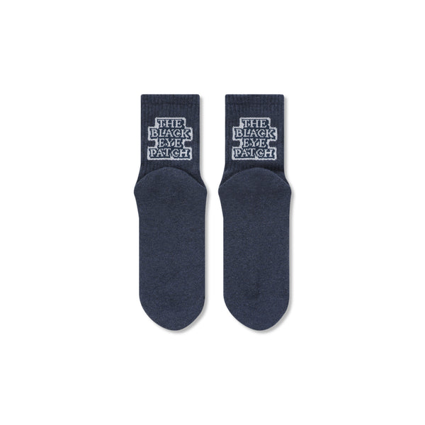 OG LABEL SHORT SOCKS NAVY