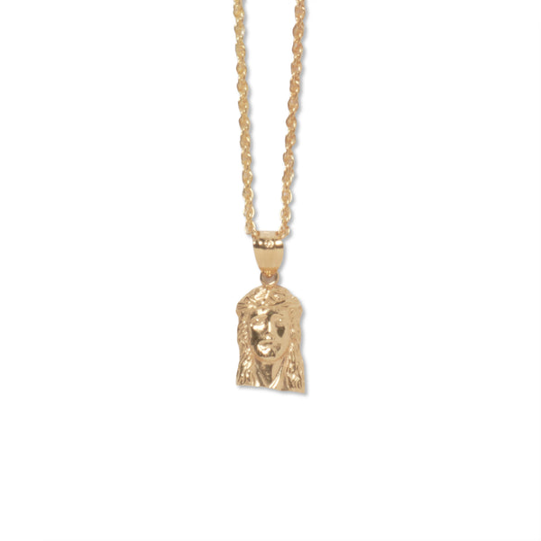JESUS PENDANT NECKLACE GOLD