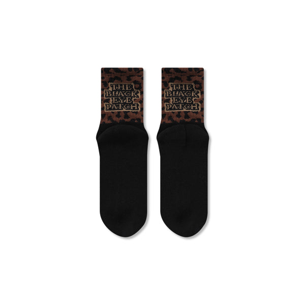 OG LABEL LEOPARD SHORT SOCKS