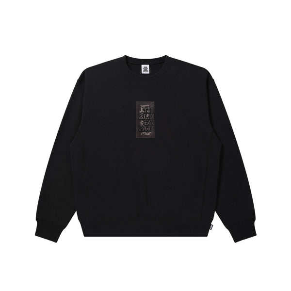 HWC LABEL CREW SWEAT BLACK