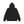 ASSORTED LABELS EMBROIDERED HOODIE BLACK