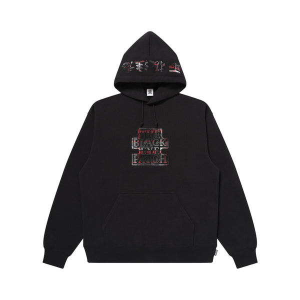 PLAID FLANNEL OG LABEL HWC HOODIE BLACK