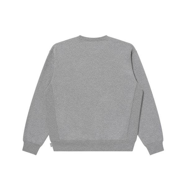 ROYAL EMBLEM HEAVYWEIGHT CREW SWEAT HEATHER GRAY