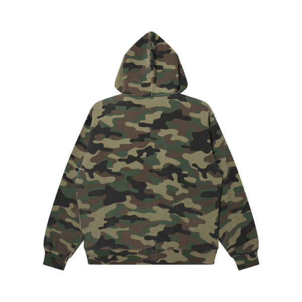 HWC WASHED CAMO ZIP HOODIE