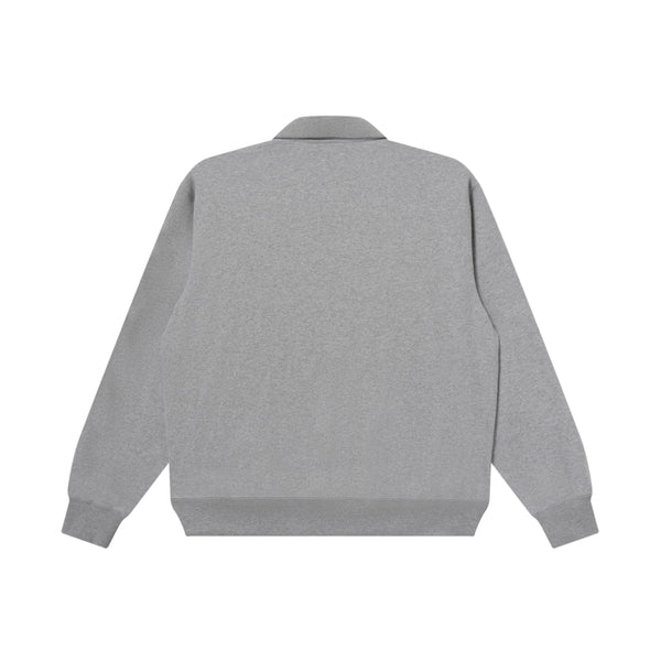 KANJI TAPED HEAVYWEIGHT HALF ZIP SWEAT HEATHER GRAY