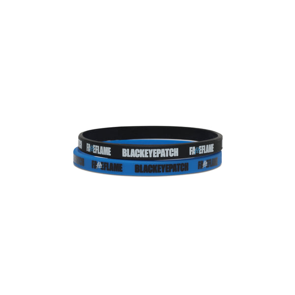 MIKADO FAME FLAME WRIST BAND (2pcs 1set) BLUE/BLACK