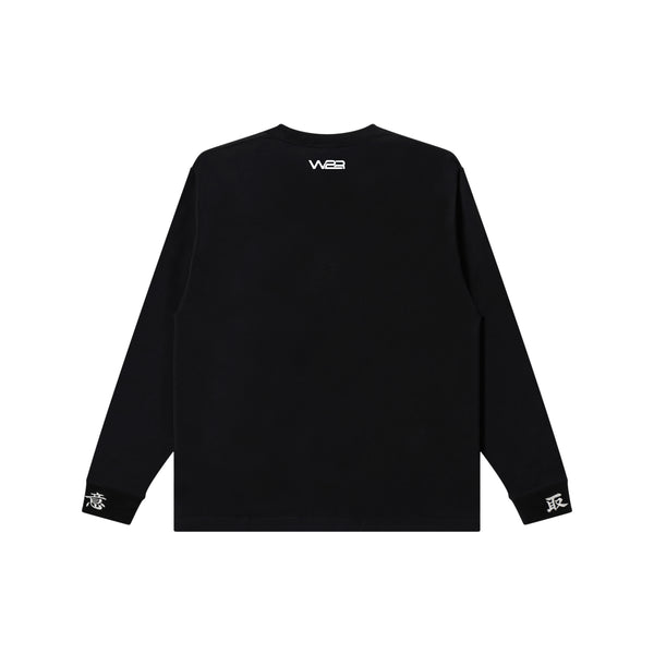 MIKADO I LOVE WAKA  L/S TEE BLACK