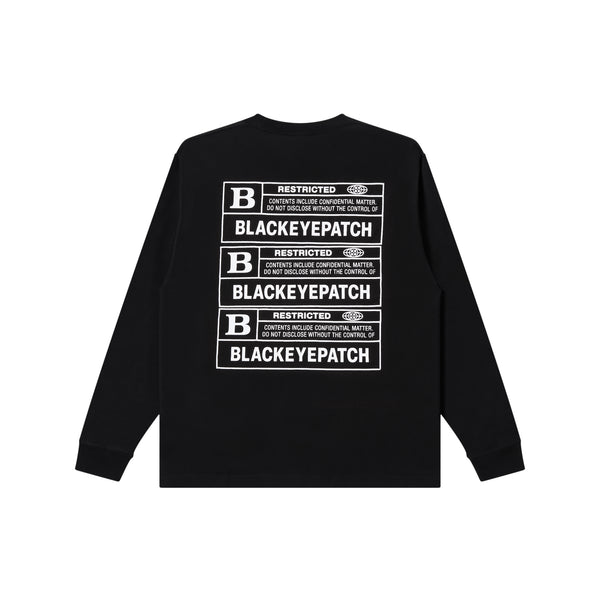 B RATED L/S TEE BLACK