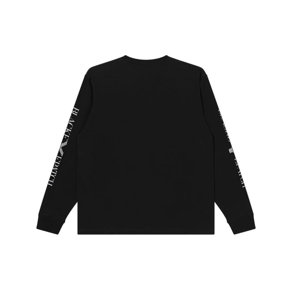 ITALY LOGO L/S TEE BLACK