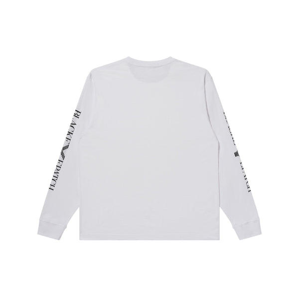 ITALY LOGO L/S TEE WHITE