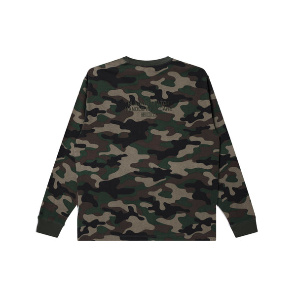 HWC LABEL WASHED CAMO HEAVYWEIGHT L/S TEE