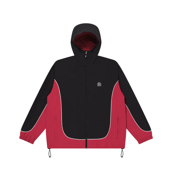 OG LABEL 2 TONE TRACK HOODIE BLACK