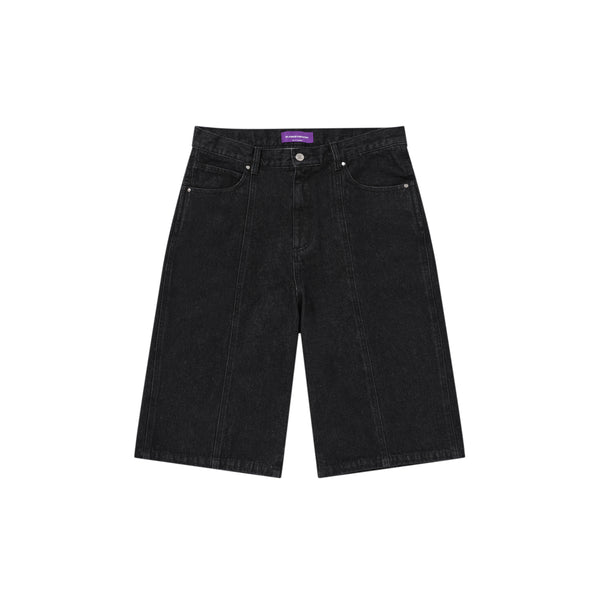 BIG B BAGGY DENIM SHORTS BLACK