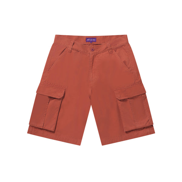 OG LABEL WASHED CARGO BAGGY SHORTS APRICOT