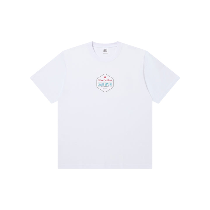 CASH SPORT LABEL TEE WHITE