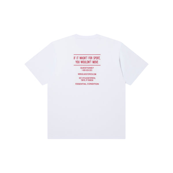 CASH SPORT LABEL TEE WHITE