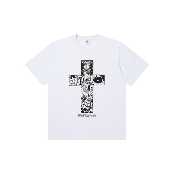 EVIL CROSS TEE WHITE