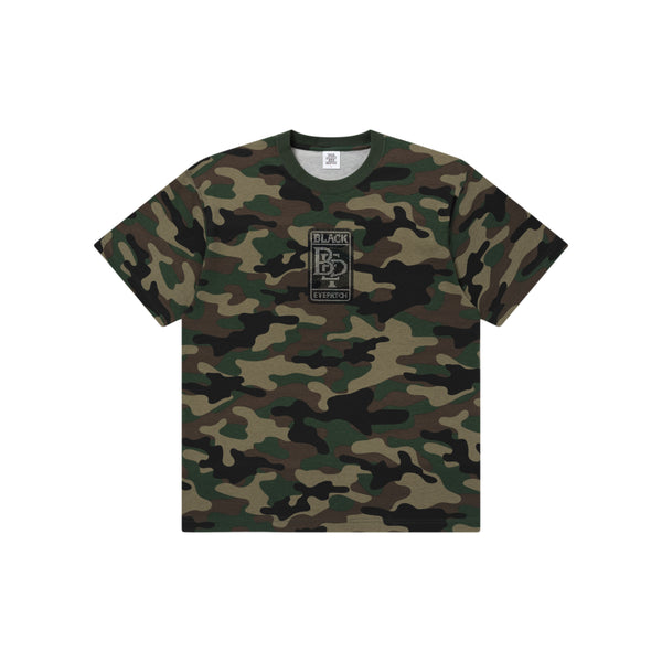 RHINESTONE DOUBLE R LOGO TEE WOODLAND CAMO