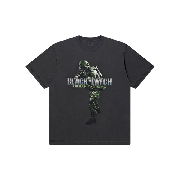 URBAN TACTICAL TEE WASHED BLACK