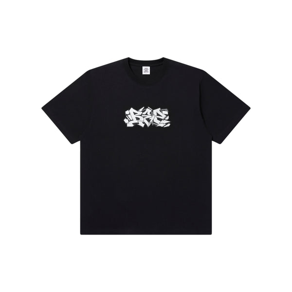 GLITTERED LETTERS TEE BLACK