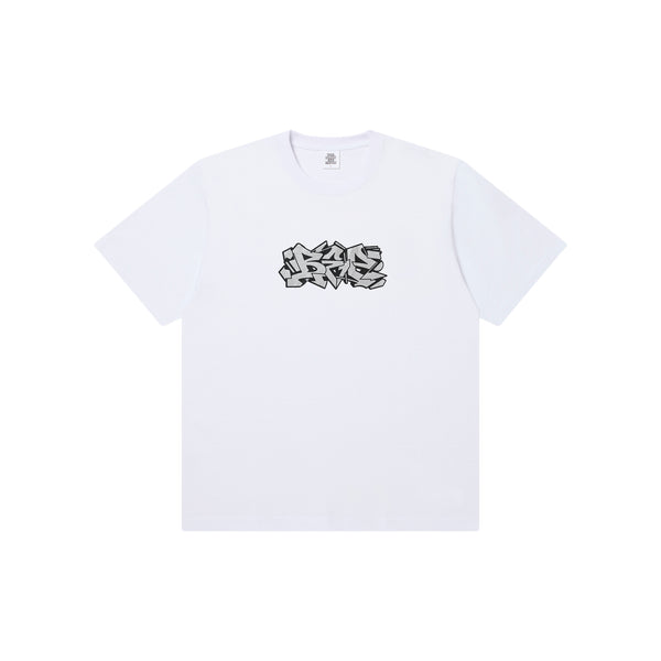 GLITTERED LETTERS TEE WHITE
