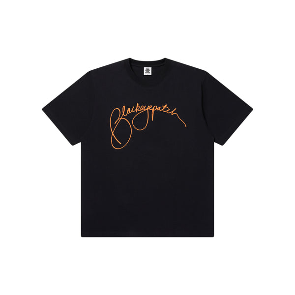 SLOPPY SCRIPT TEE BLACK