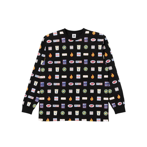 LOGOS Long Sleeve T-Shirt, Black