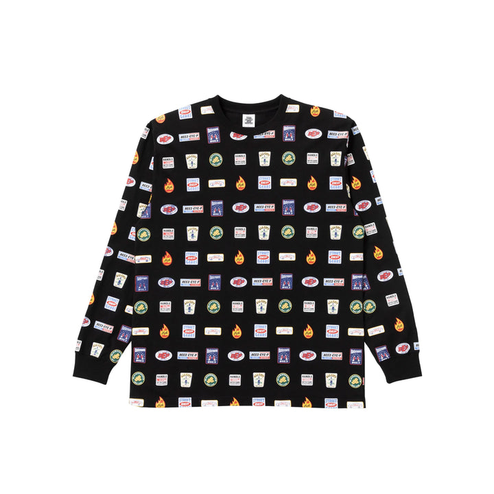 LOGOS L/S TEE BLACK