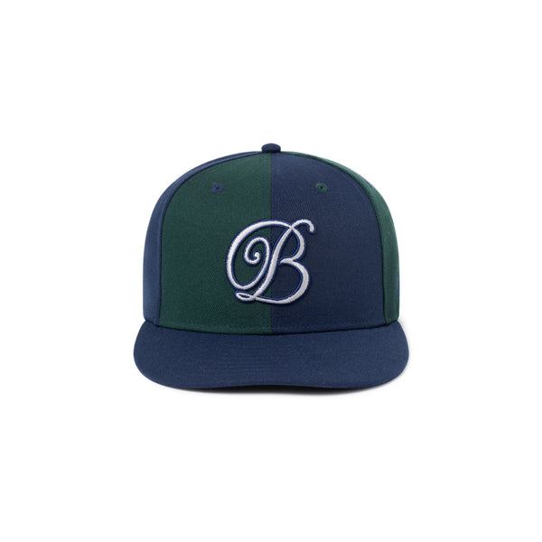 B EMBLEM NEW ERA CAP NAVY/GREEN