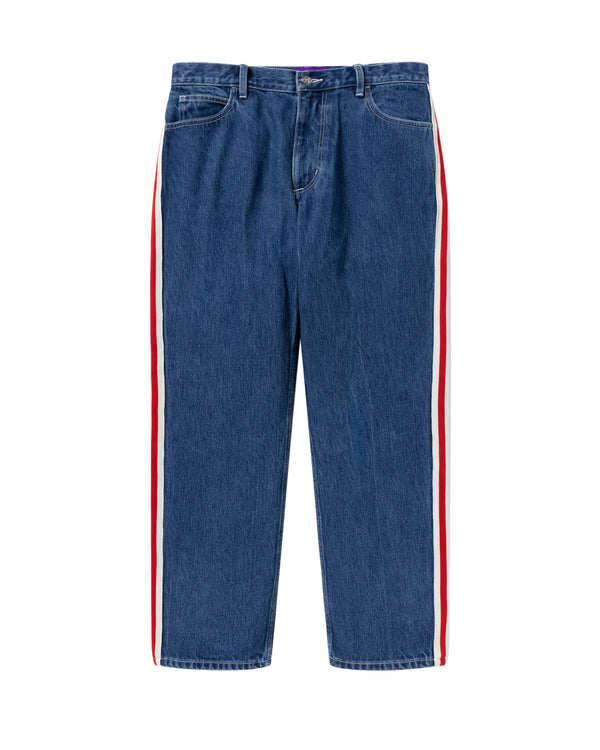 TAPED B EMBLEM DENIM PANTS