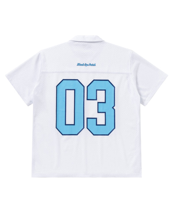 AREA CODE S/S MESH SHIRT WHITE