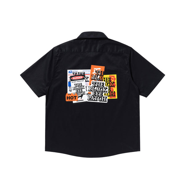 LABEL PACK S/S WORK SHIRT BLACK