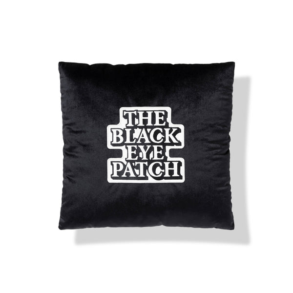 OG LABEL VELOUR CUSHION BLACK