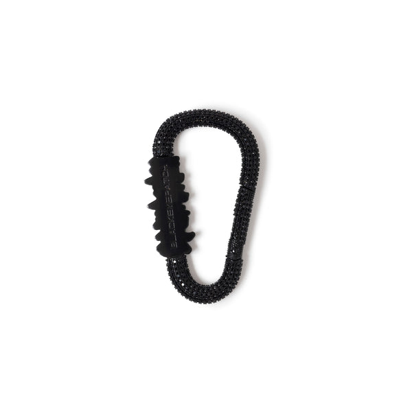 HANDLE WITH CARE RHINESTONE CARABINER BLACK