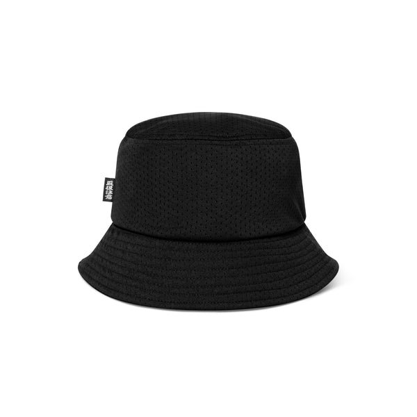 SMALL OG LABEL MESH BUCKET HAT BLACK