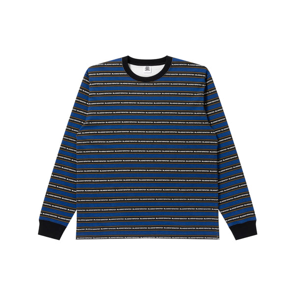 TACTIC SANS STRIPED L/S TEE BLUE