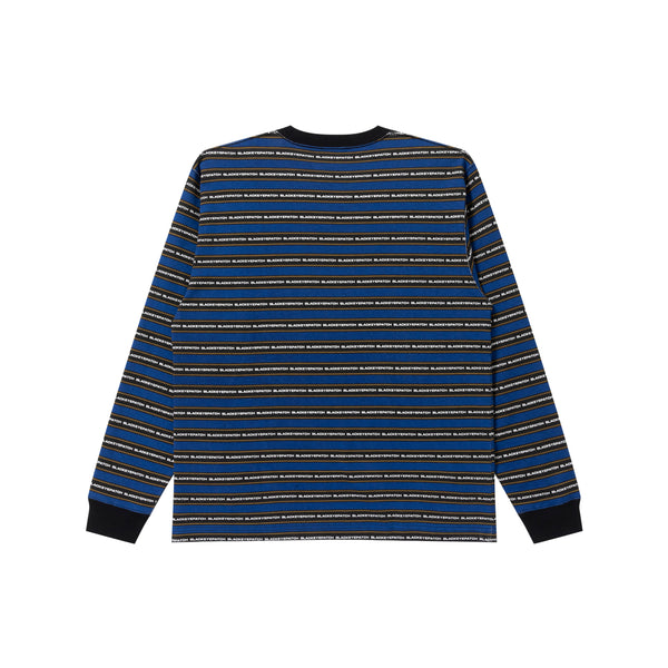 TACTIC SANS STRIPED L/S TEE BLUE