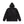 HOODED MESH ZIP HOODIE BLACK