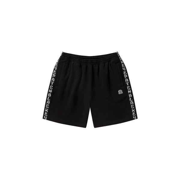 KANJI TAPED SWEAT SHORTS BLACK