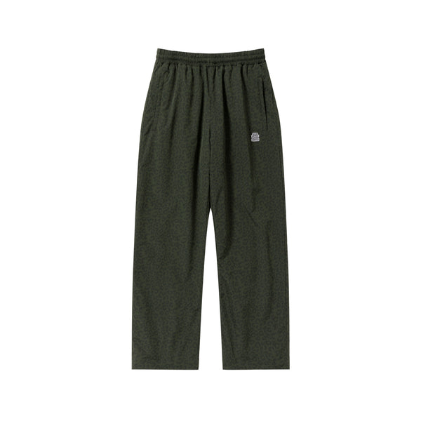 OG LABEL LEOPARD PATTERNED TRACK PANTS OLIVE