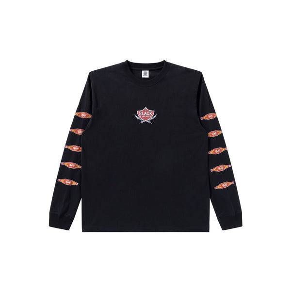 SWEET CIGAR LABEL L/S TEE BLACK