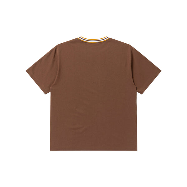 SPORTY SCRIPT LOGO TEE BROWN