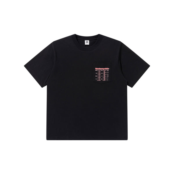 GLASSWARE LOGO POCKET TEE BLACK