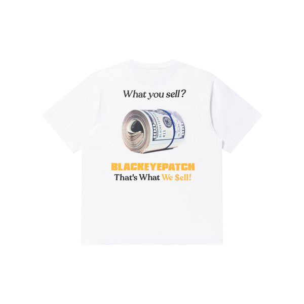 WHAT WE SELL TEE WHITE